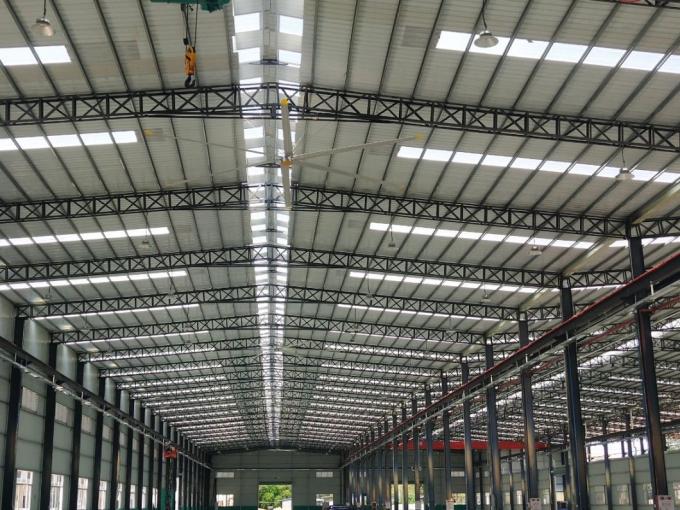 Horyzontalny chłodnik powietrza HVLS wentylator sufitowy 24 stopy wentylator sufitowy przemysłowy ODM 8