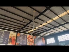 Duży przepływ powietrza 7,3m 24FT Przemysłowy wentylator HVLS z silnikiem PMSM i funkcją oszczędności energii
