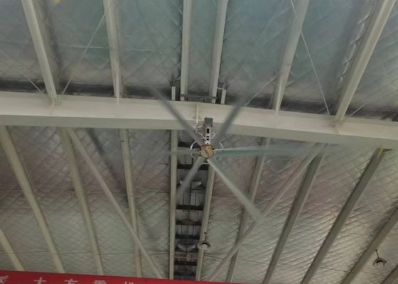 Dobra cena. 1.5kw PMSM Motor Al Mg Alloy Wielkie wentylatory sufitowe 380AC Do pomieszczeń sportowych w Internecie