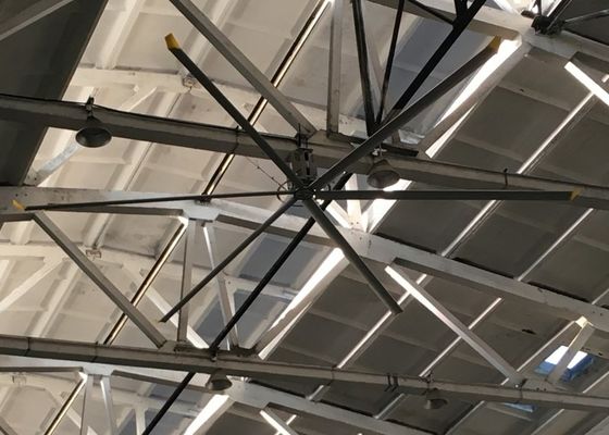 Dobra cena. Średnica 2,4m-7,3m Al Mg Blade Industrial Ceiling Fan For Indoor Court Sports Space w Internecie