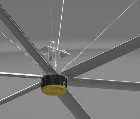 Dobra cena. 7.3 Meter Diameter Hvls Industrial Ceiling Fan for Workshop Cooling and Ventilation Opcja dostosowania w Internecie