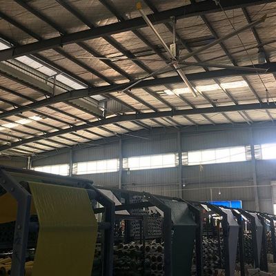Dobra cena. Al-Mg Blade Material Ceiling Fan For Industrial Warehouse Cooling Pmsm Motor w Internecie