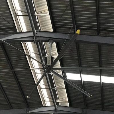 1.5kw Naturalny chłodny chłodzenie powietrzem wysokiej prędkości HVLS Fan sufitowy