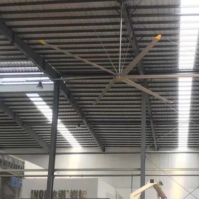 Mocny 5Pcs Al-Mg Alloy Blade 7,3m 24FT Przemysłowy wentylator HVLS do chłodzenia i wentylacji magazynu