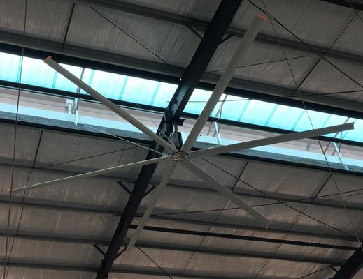 Duże rozmiary przemysłowych wentylatorów sufitowych