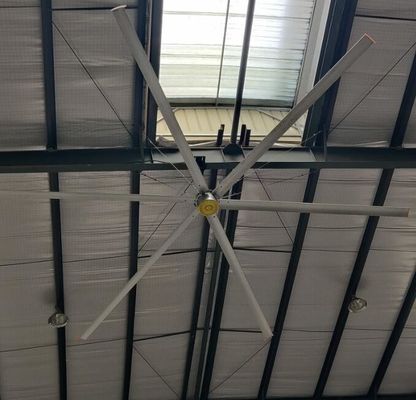 Dobra cena. 7.3M 24 FooT Pmsm Motor Przemysłowa wentylacja Duże wentylatory HVLS w Internecie